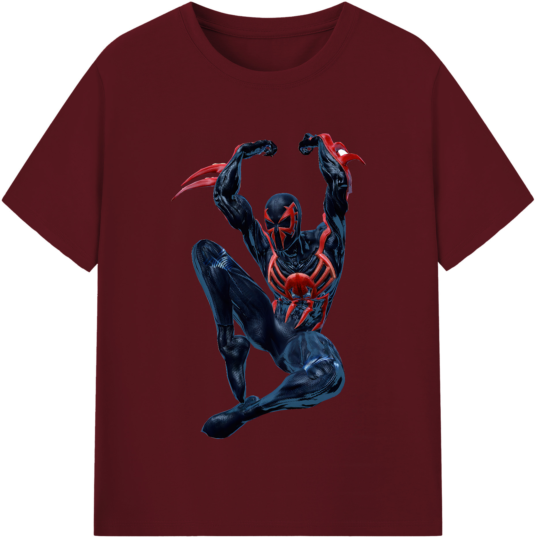 （画像用） Spider Man スパイダーマン 綿100％半袖Tシャツ（フロントプリント）